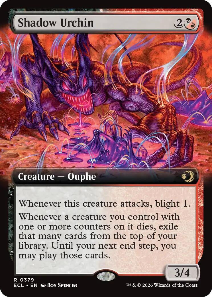 Image for Shadow Urchin (Extended Art) (379) (ECL) - Magic: The Gathering