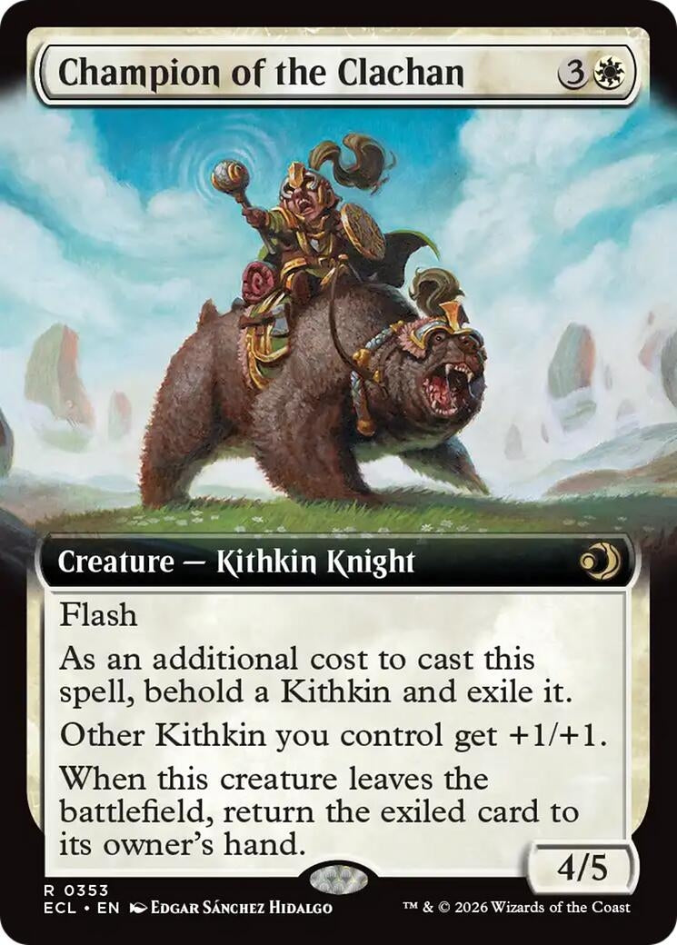Image for Champion of the Clachan (Extended Art) (353) (ECL) - Magic: The Gathering