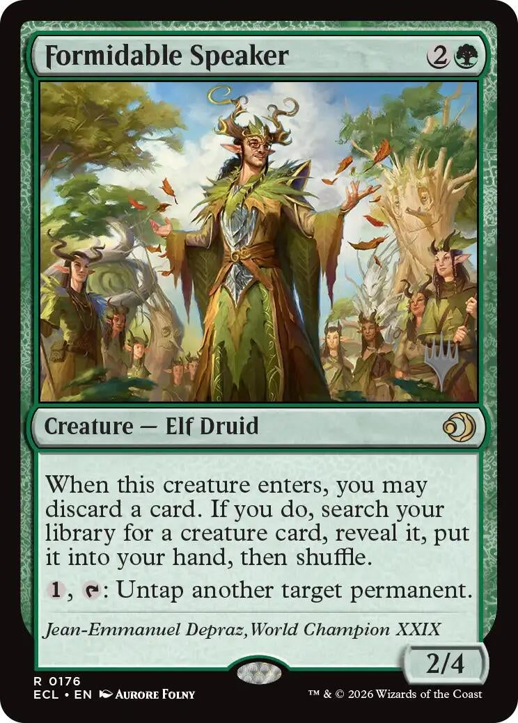 Image for Formidable Speaker (176) (PPECL) - Magic: The Gathering