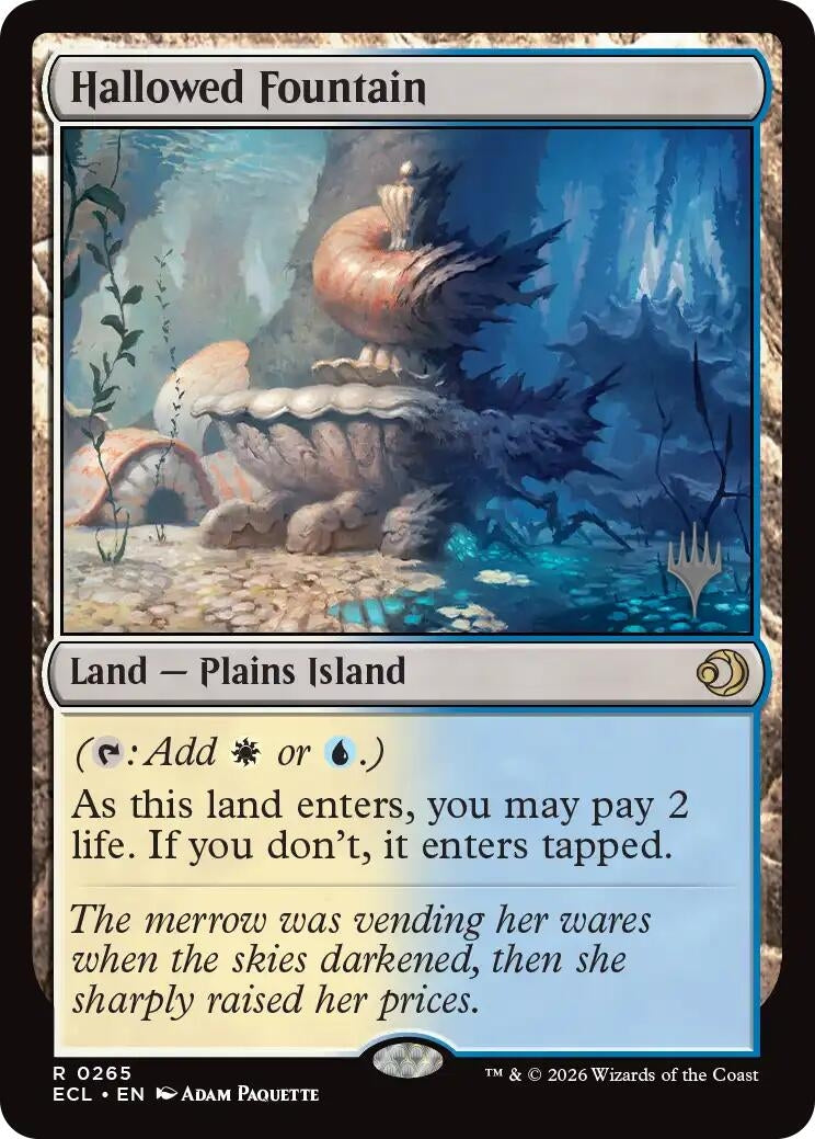 Image for Hallowed Fountain (265) (PPECL) - Magic: The Gathering