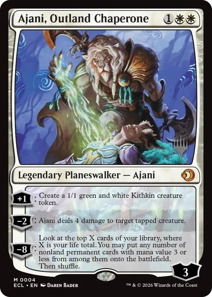 Image for Ajani, Outland Chaperone (4) (PPECL) - Magic: The Gathering
