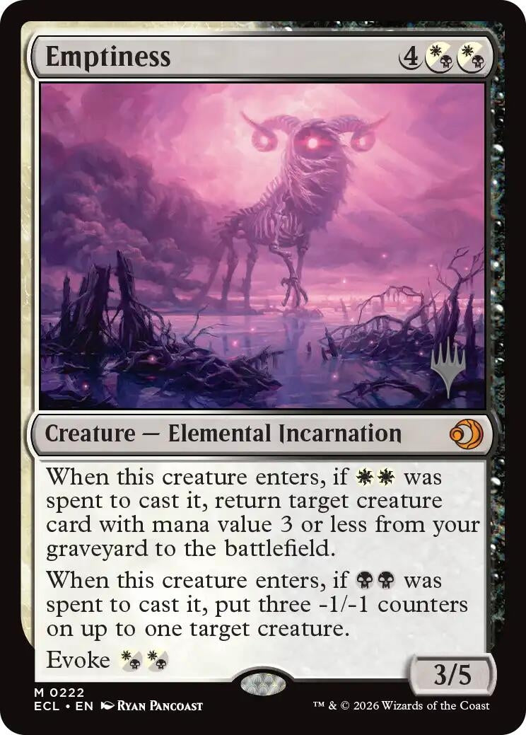 Image for Emptiness (222) (PPECL) - Magic: The Gathering