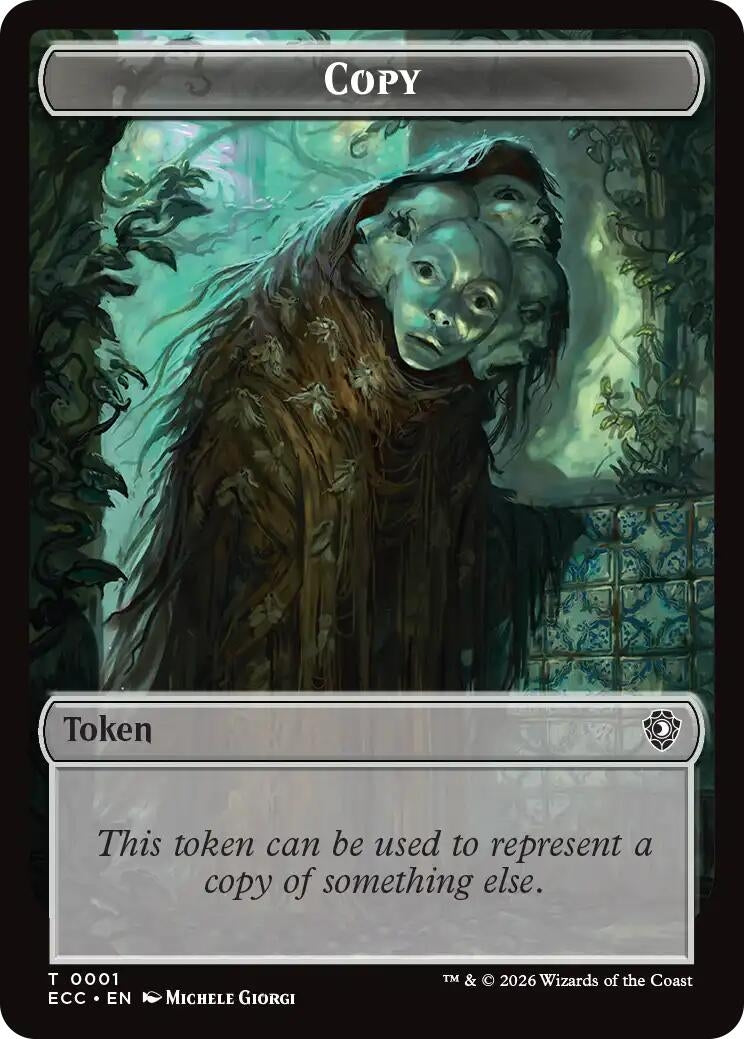 Image for Copy // Shapeshifter Double-Sided Token (1 // 1) (ECC) - Magic: The Gathering