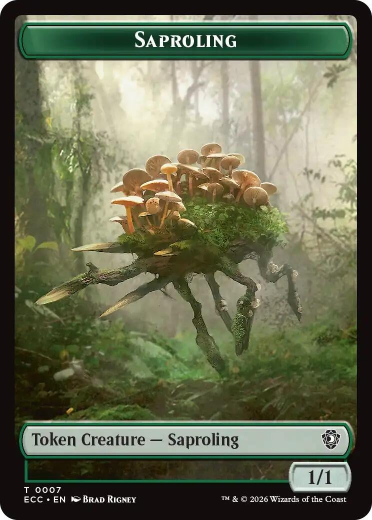 Image for Saproling // Scarecrow Double-Sided Token (7 // 11) (ECC) - Magic: The Gathering