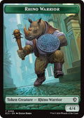 Image for Rhino Warrior // Elemental (0010) Double-Sided Token (6 // 10) (ECC) - Magic: The Gathering