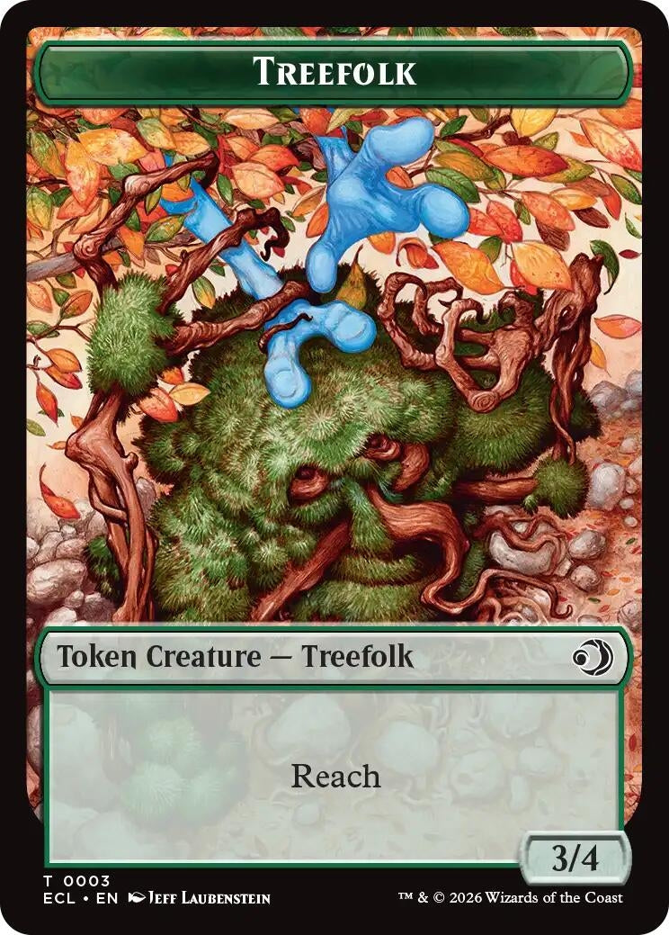 Image for Treefolk // Goblin Double-Sided Token (3 // 6) (ECL) - Magic: The Gathering