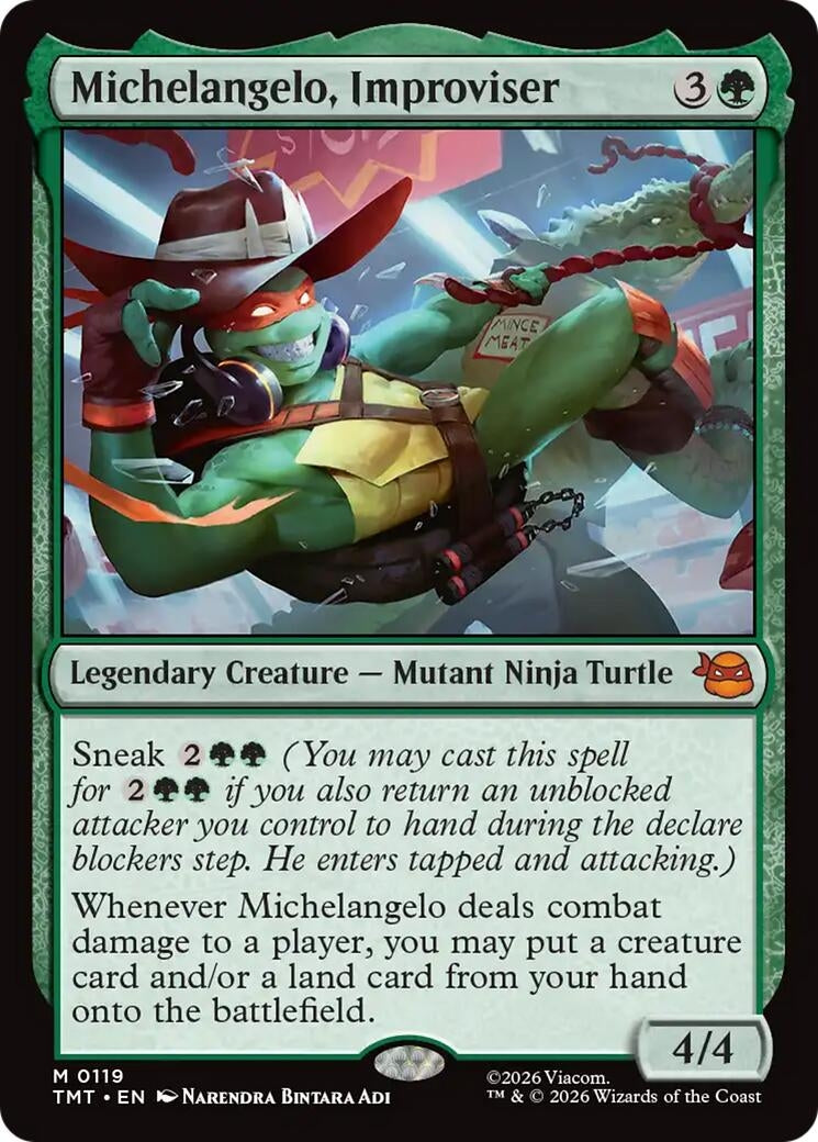 Image for Michelangelo, Improviser (119) (TMT) - Magic: The Gathering