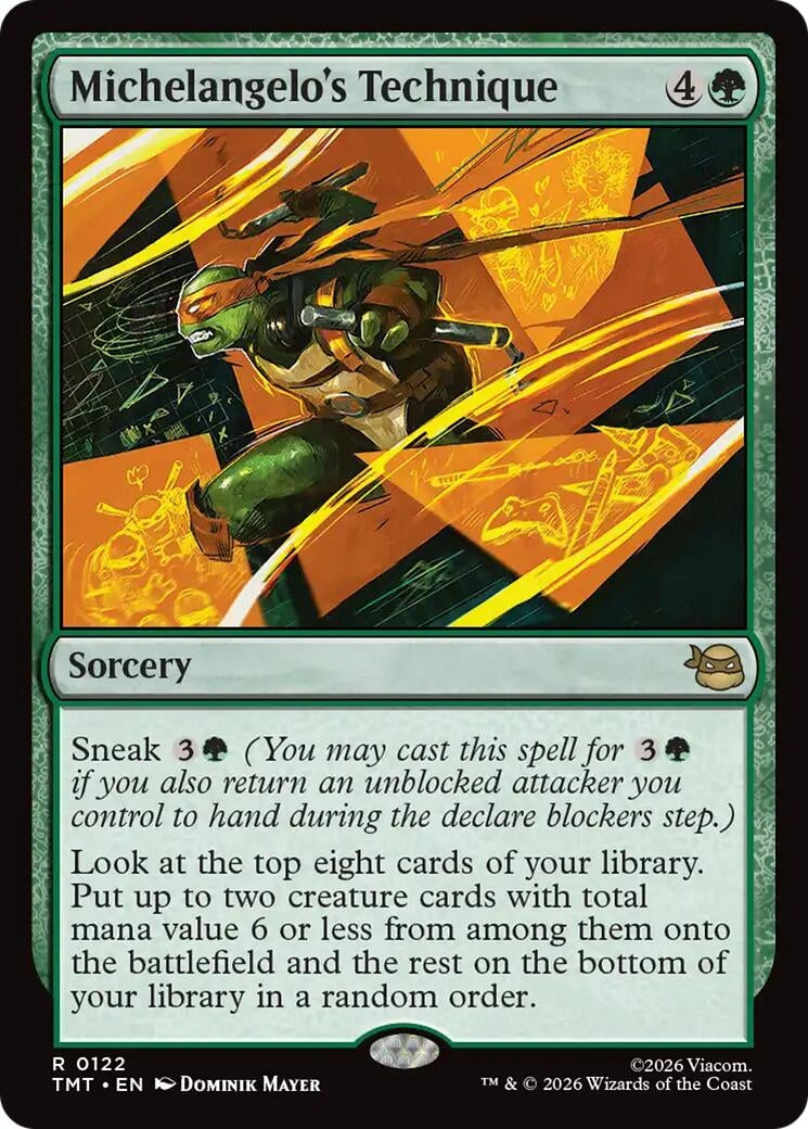 Image for Michelangelo's Technique (122) (TMT) - Magic: The Gathering