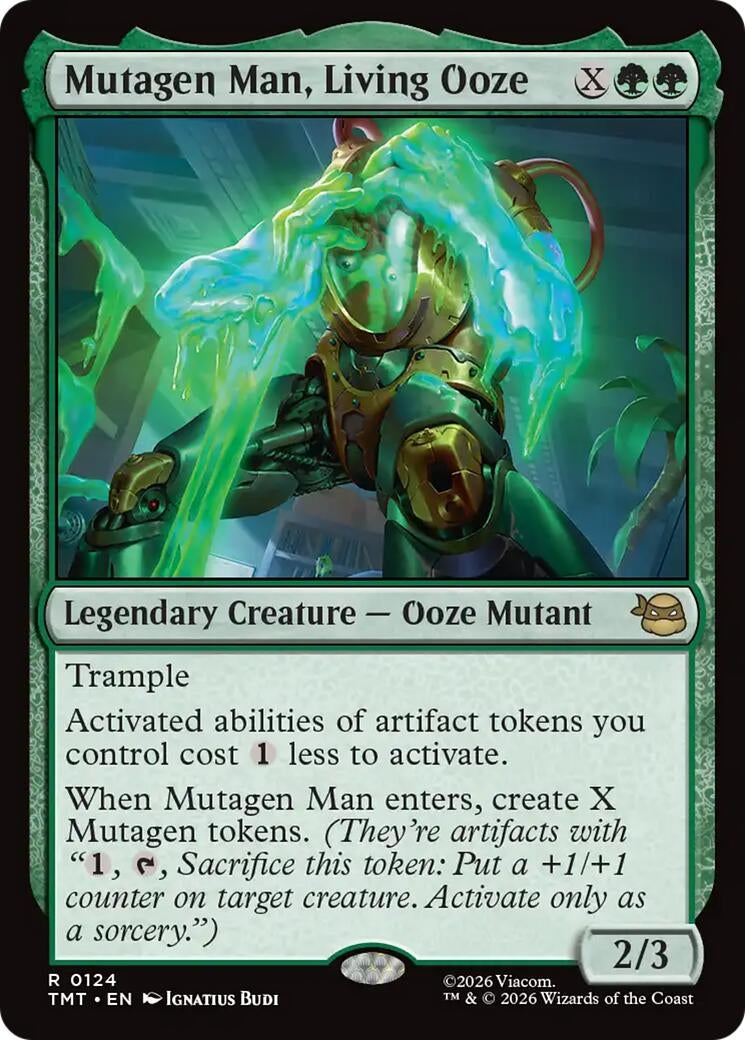 Image for Mutagen Man, Living Ooze (124) (TMT) - Magic: The Gathering