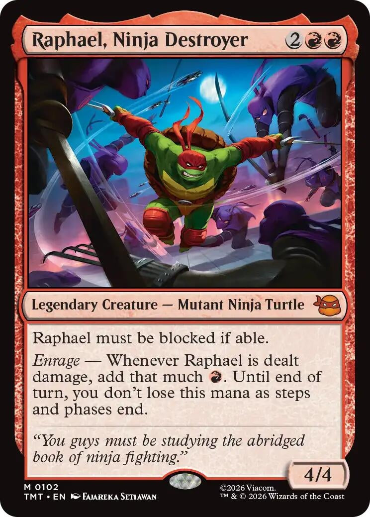 Image for Raphael, Ninja Destroyer (102) (TMT) - Magic: The Gathering