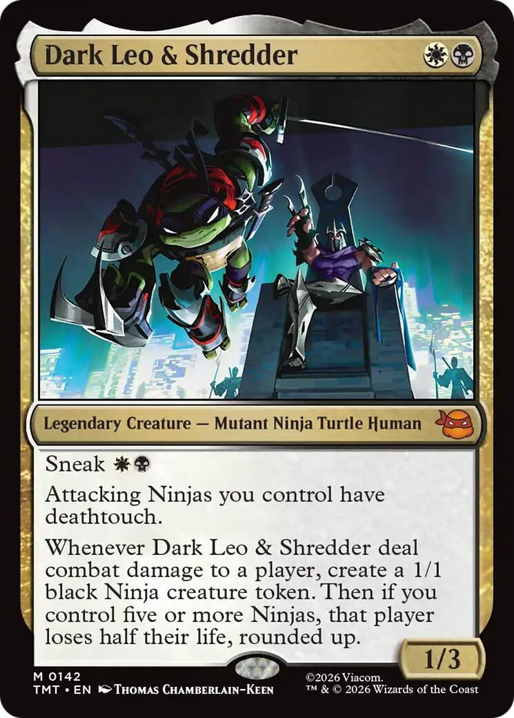 Image for Dark Leo & Shredder (142) (TMT) - Magic: The Gathering