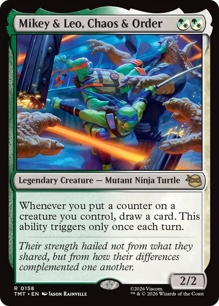 Image for Mikey & Leo, Chaos & Order (158) (TMT) - Magic: The Gathering