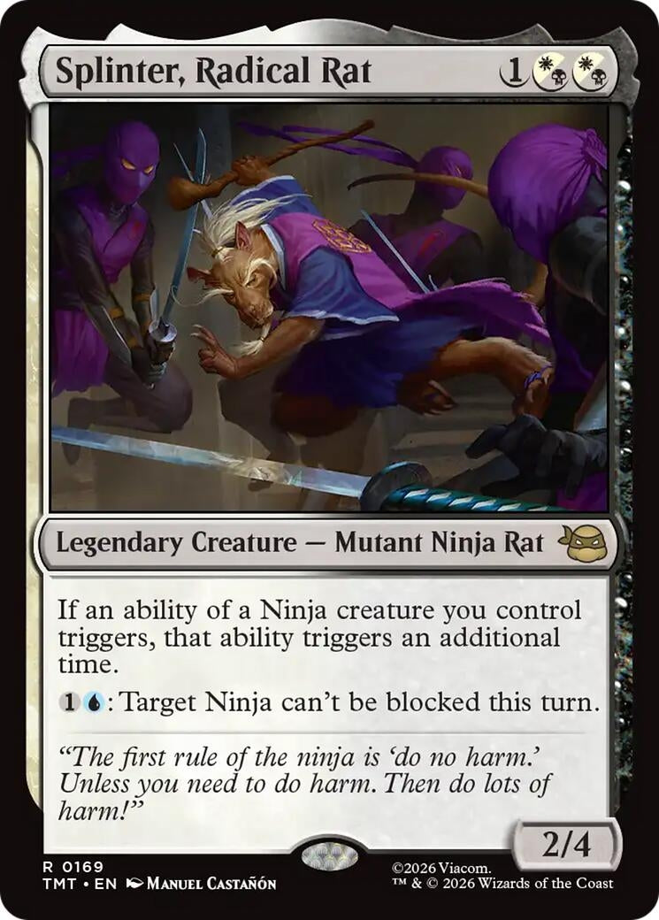 Image for Splinter, Radical Rat (169) (TMT) - Magic: The Gathering