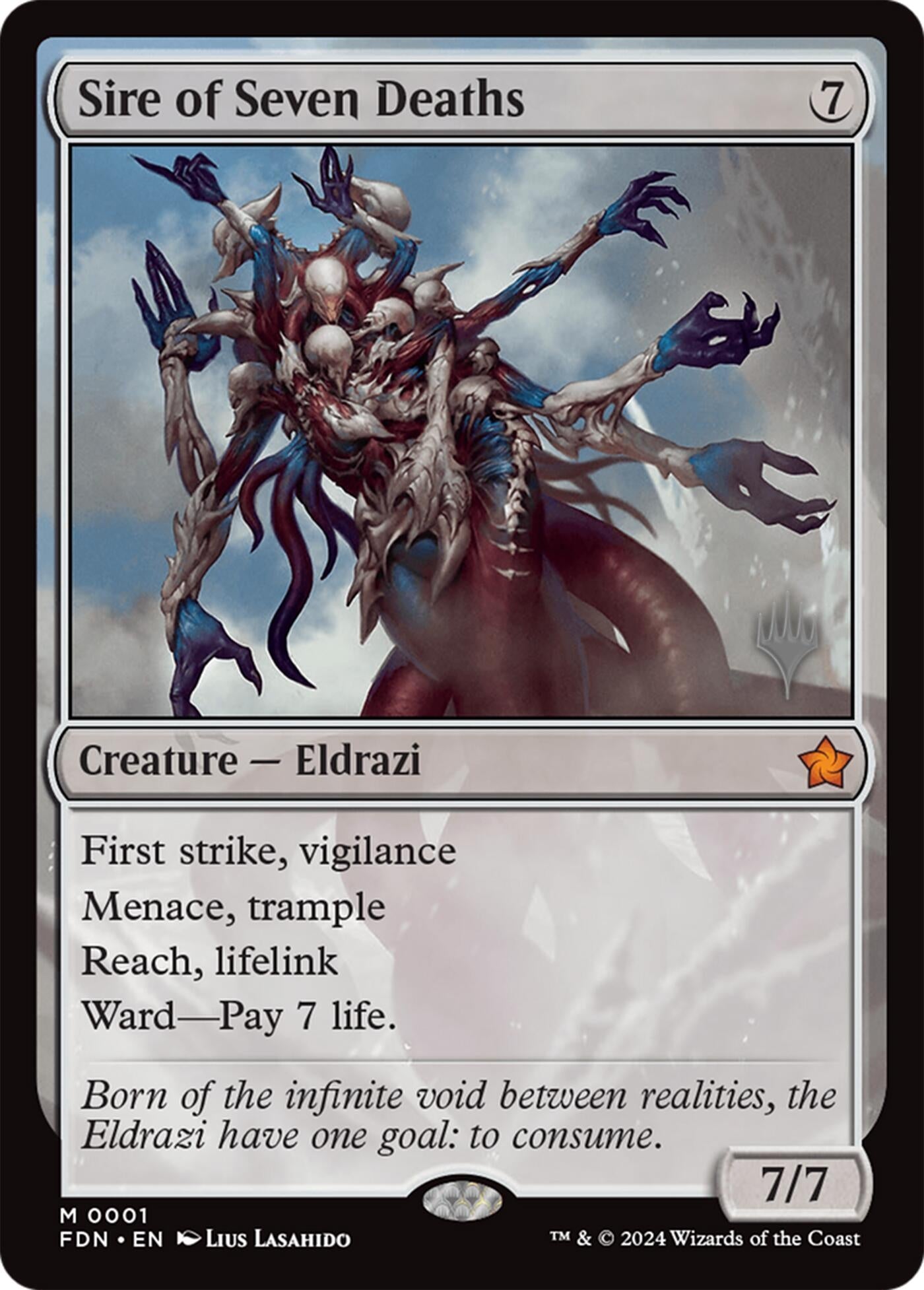 Image for Sire of Seven Deaths (1) (PPECL) - Magic: The Gathering