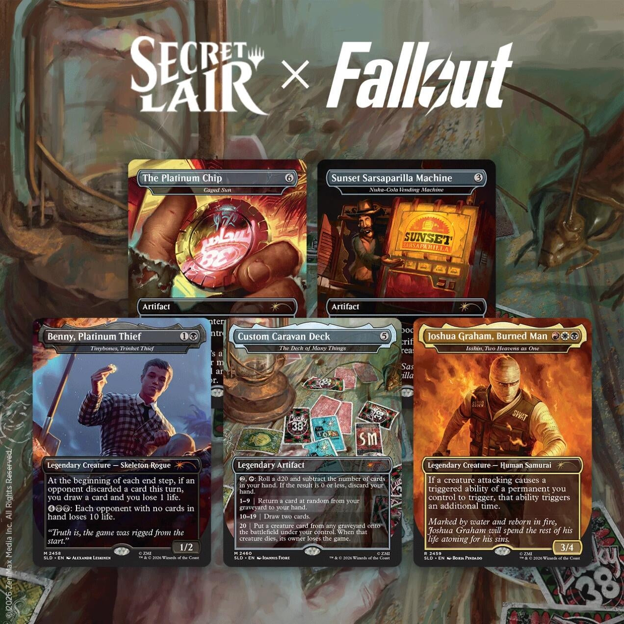 Image for Secret Lair Drop: Secret Lair x Fallout: Welcome to New Vegas - Non-Foil Edition - Magic: The Gathering