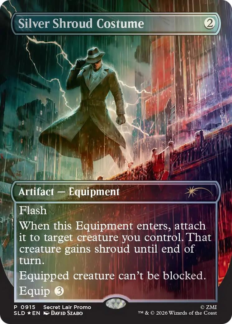 Image for Silver Shroud Costume (915) (SLD) - Magic: The Gathering