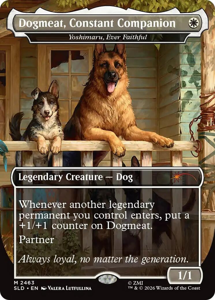 Image for Dogmeat, Constant Companion - Yoshimaru, Ever Faithful (2463) (SLD) - Magic: The Gathering
