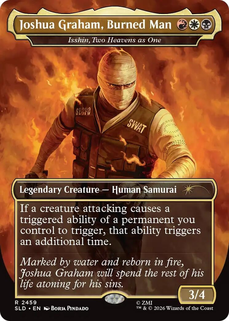 Image for Joshua Graham, Burned Man - Isshin, Two Heavens as One (2459) (SLD) - Magic: The Gathering