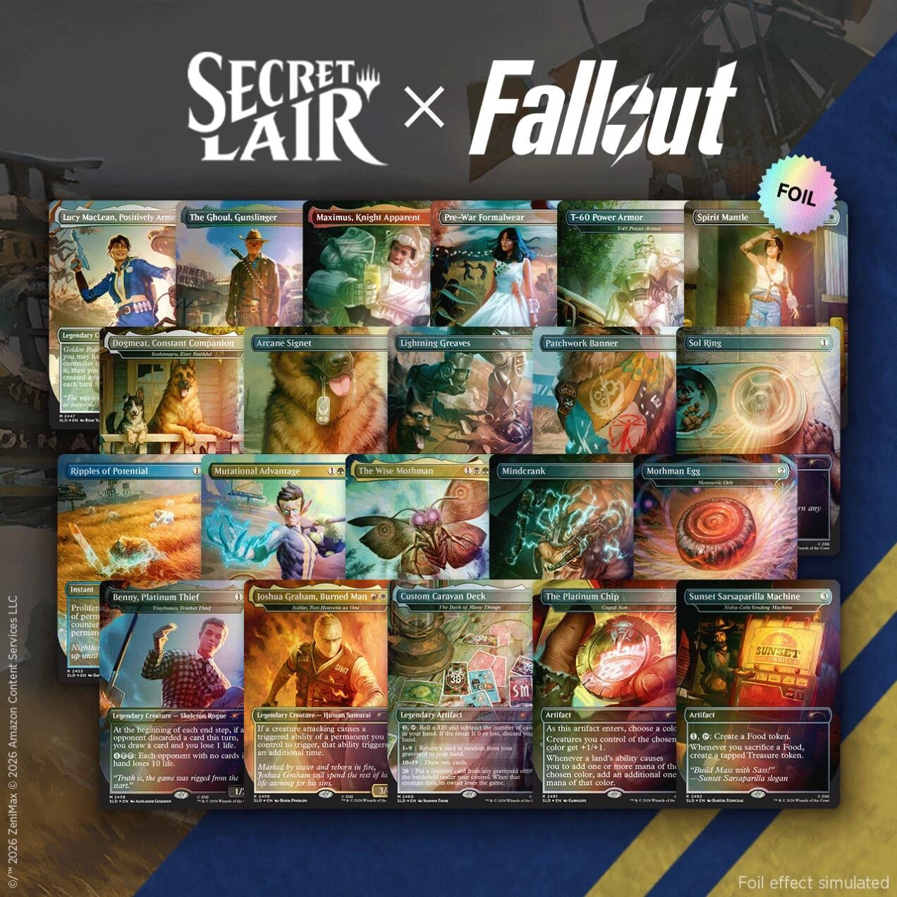 Image for Secret Lair x Fallout: Rad Superdrop: The Atomic-Grade Foil Bundle - Magic: The Gathering