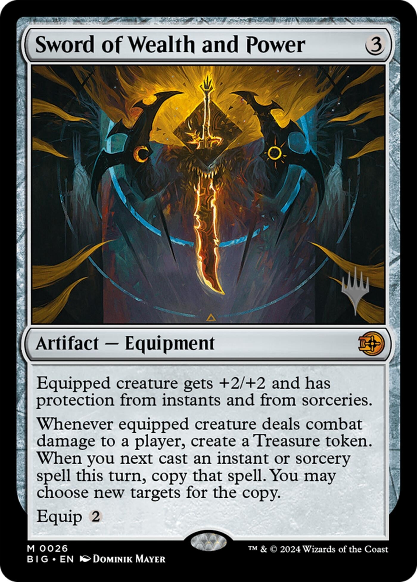 Image for Sword of Wealth and Power (26) (PPECL) - Magic: The Gathering