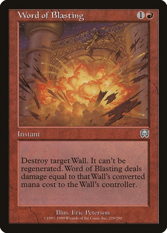 Image for Word of Blasting (228) (MMQ) - Magic: The Gathering