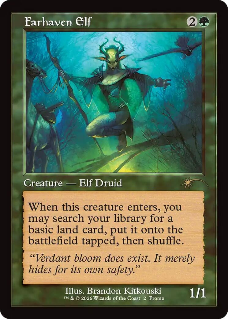 Image for Farhaven Elf (Retro Frame) (2) (WPN) - Magic: The Gathering