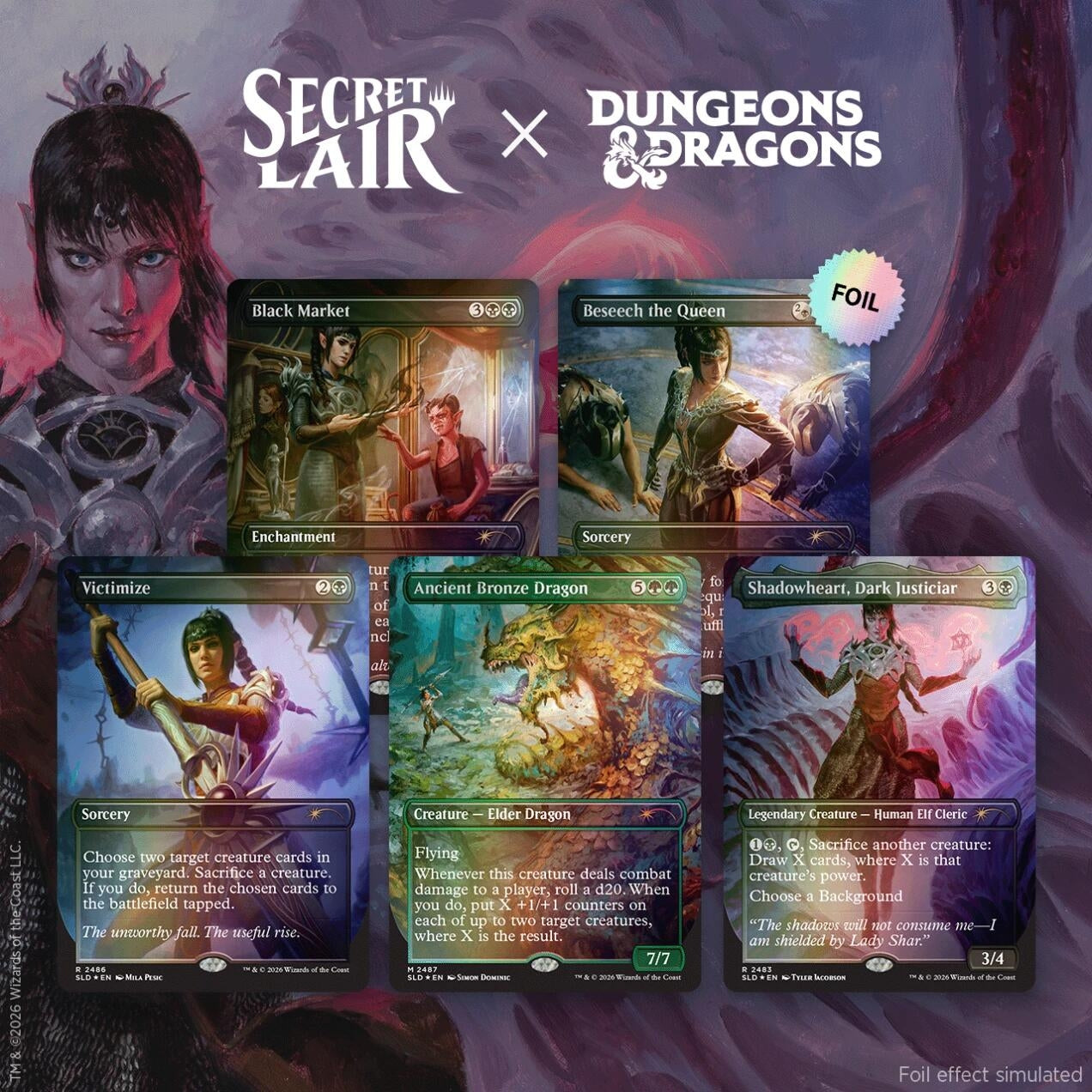 Image for Secret Lair Drop: Secret Lair x Dungeons & Dragons: Shadowheart's Devotion - Traditional Foil Edition - Magic: The Gathering