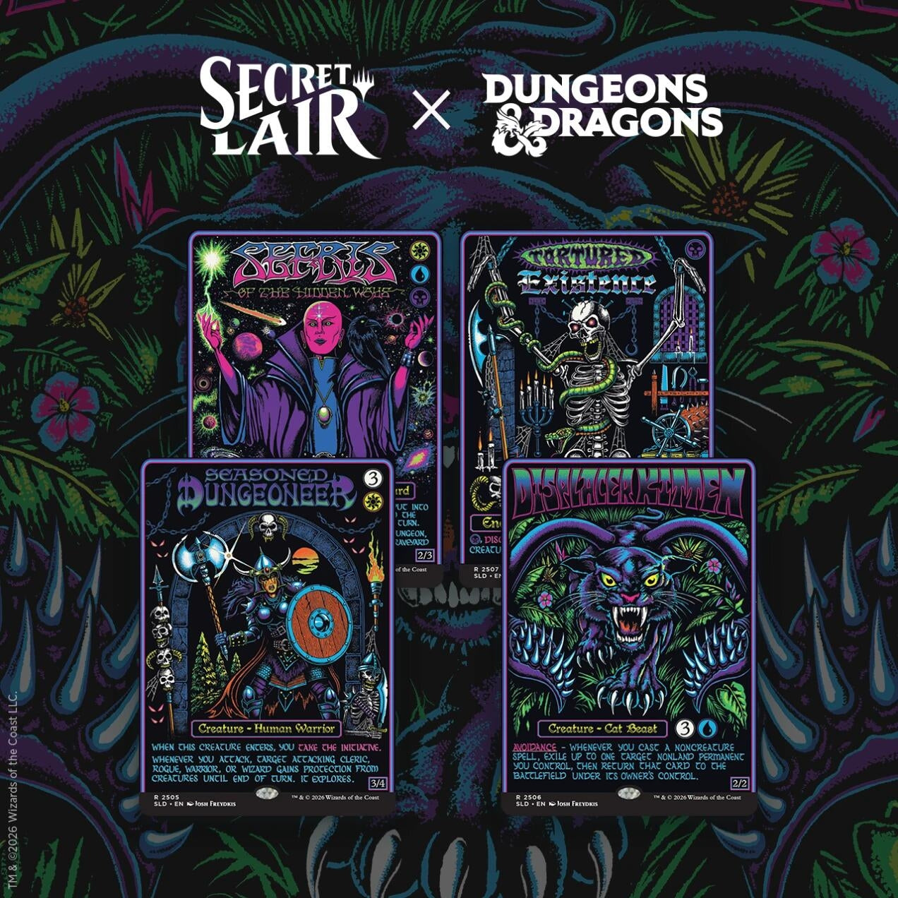 Image for Secret Lair Drop: Secret Lair x Dungeons & Dragons: Black Lights & Dark Dungeons - Non-Foil Edition - Magic: The Gathering