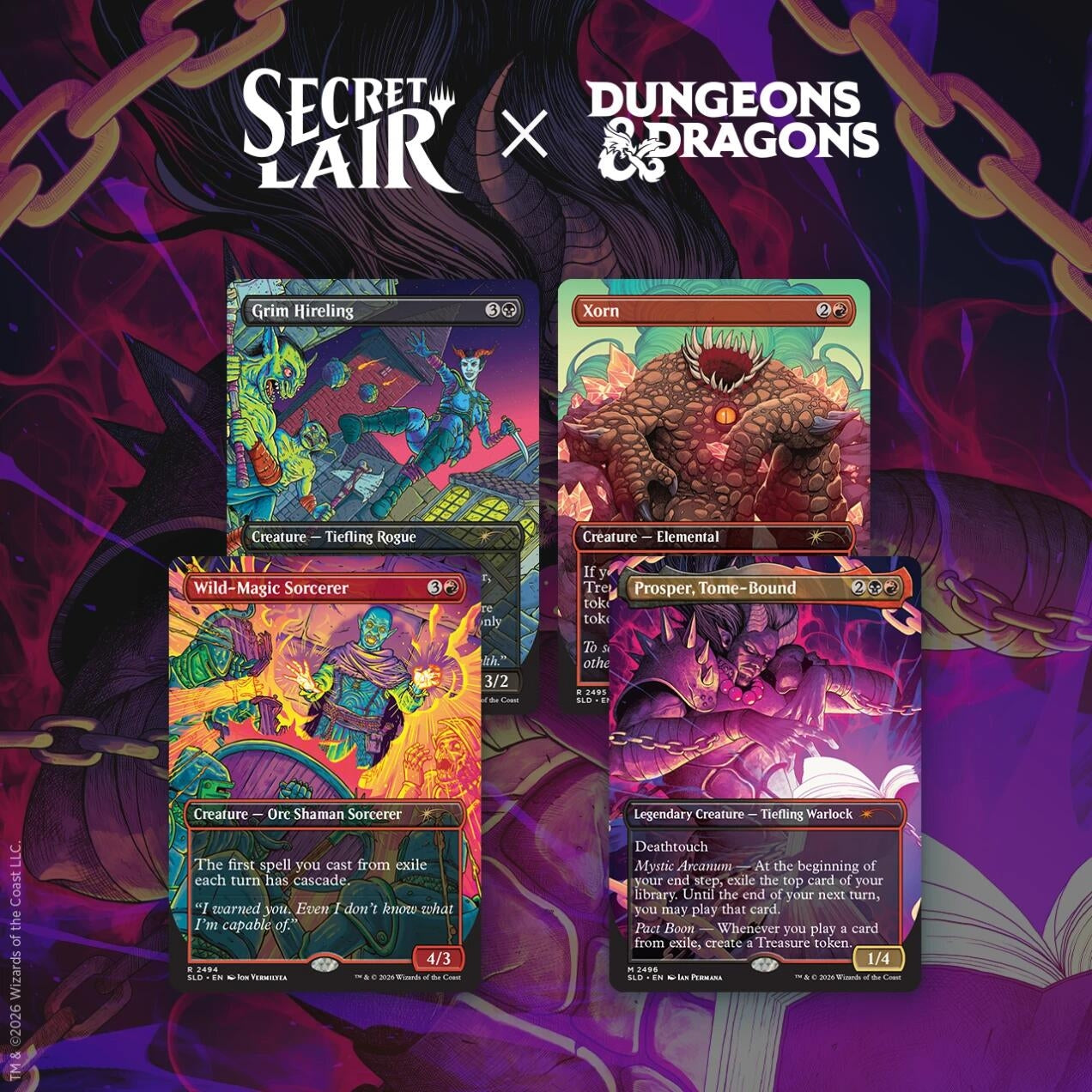 Image for Secret Lair Drop: Secret Lair x Dungeons & Dragons: Shadows Over Baldur's Gate - Non-Foil Edition - Magic: The Gathering