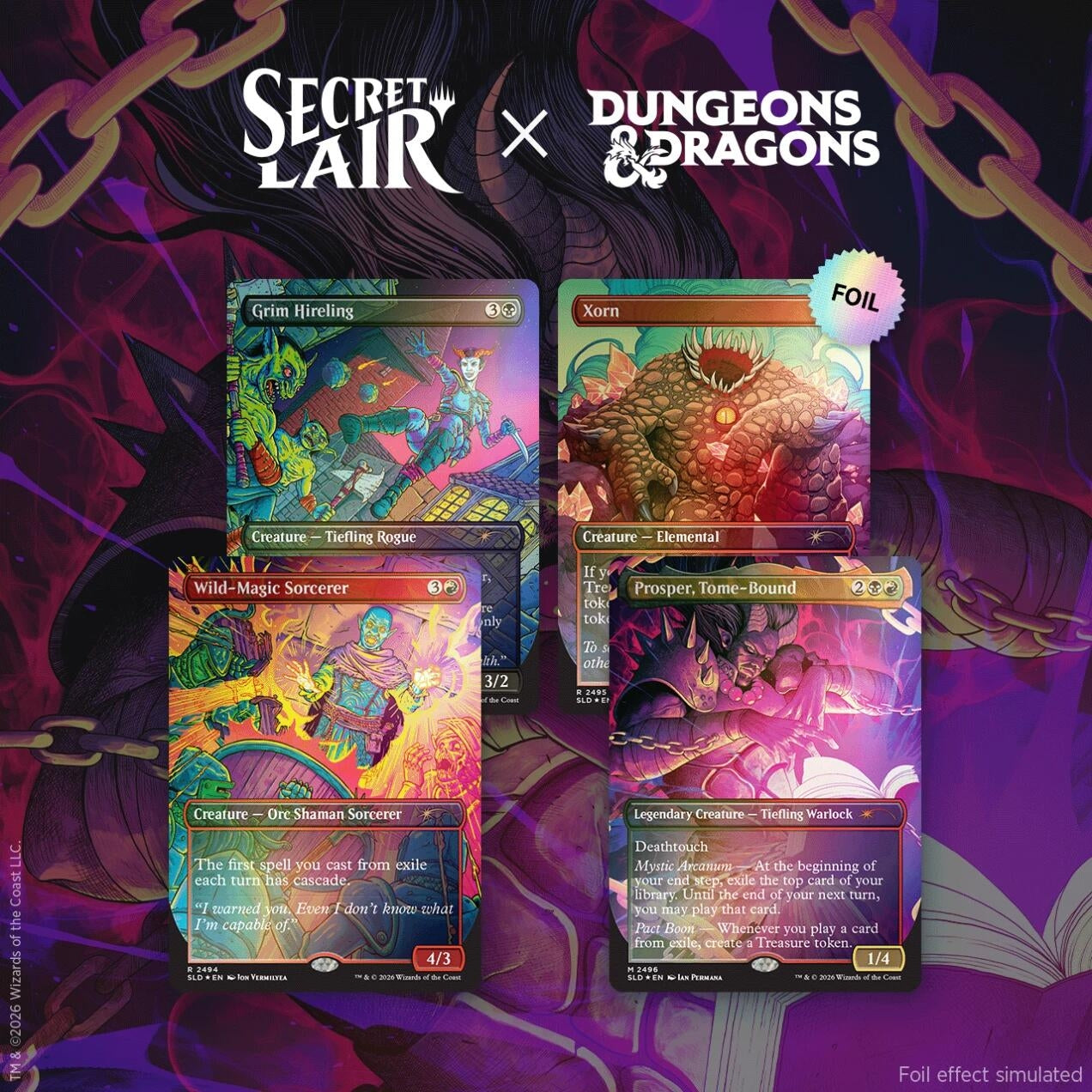Image for Secret Lair Drop: Secret Lair x Dungeons & Dragons: Shadows Over Baldur's Gate - Traditional Foil Edition - Magic: The Gathering