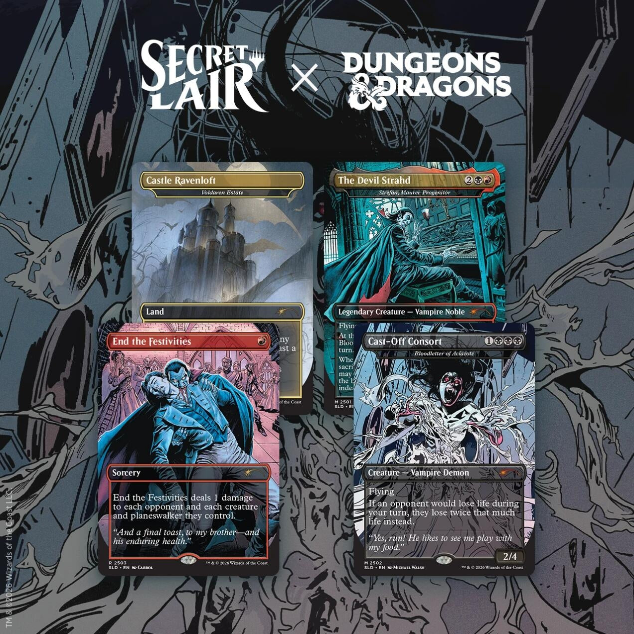 Image for Secret Lair Drop: Secret Lair x Dungeons & Dragons: Strahd's Descent - Non-Foil Edition - Magic: The Gathering