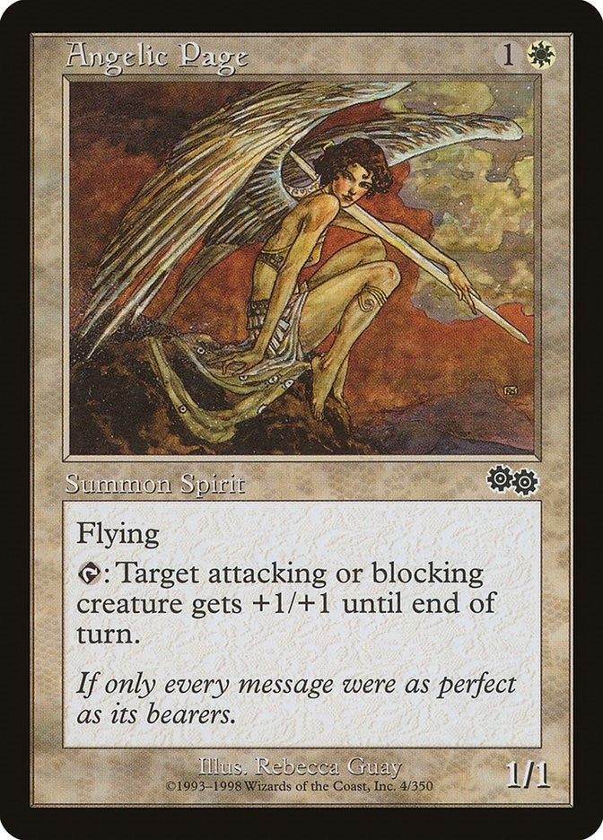 Image for Angelic Page (4) (USG) - Magic: The Gathering