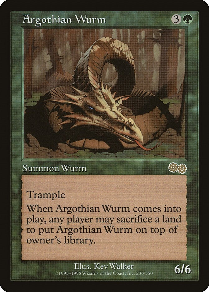 Image for Argothian Wurm (236) (USG) - Magic: The Gathering