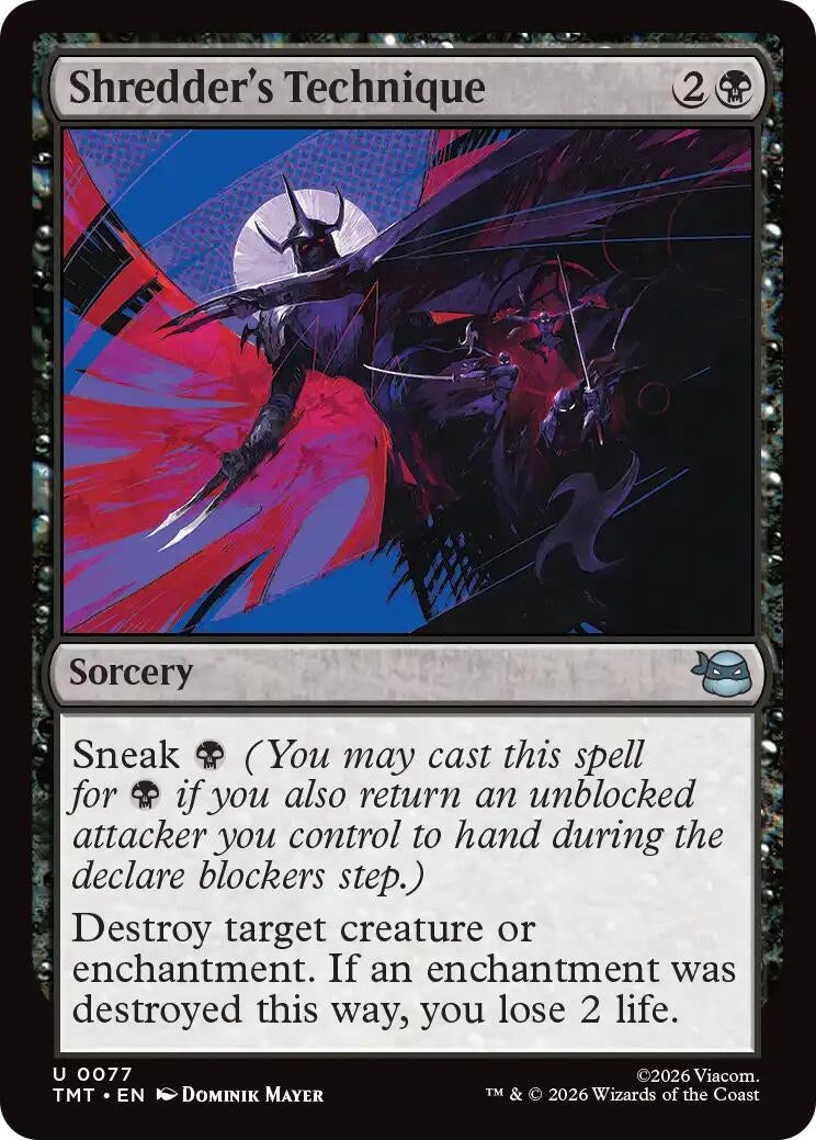 Image for Shredder's Technique (77) (TMT) - Magic: The Gathering
