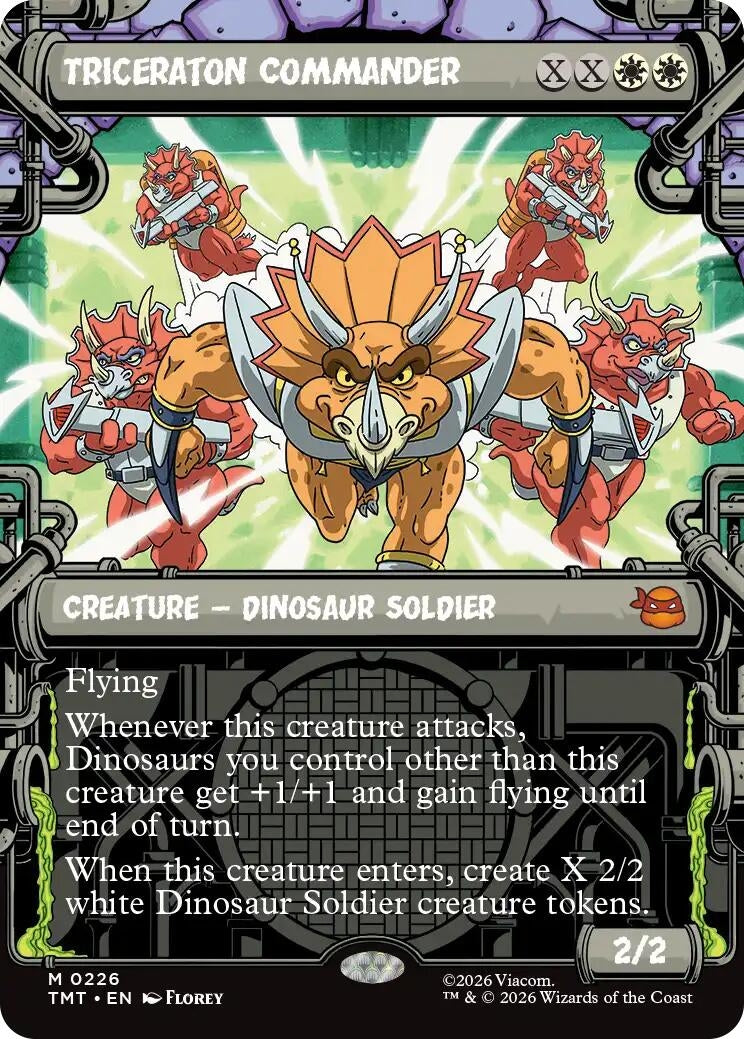 Image for Triceraton Commander (Showcase) (226) (TMT) - Magic: The Gathering