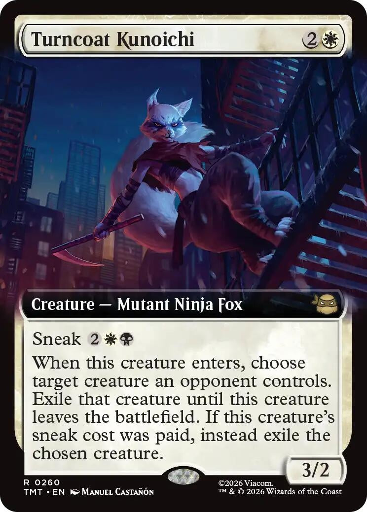 Image for Turncoat Kunoichi (Extended Art) (260) (TMT) - Magic: The Gathering