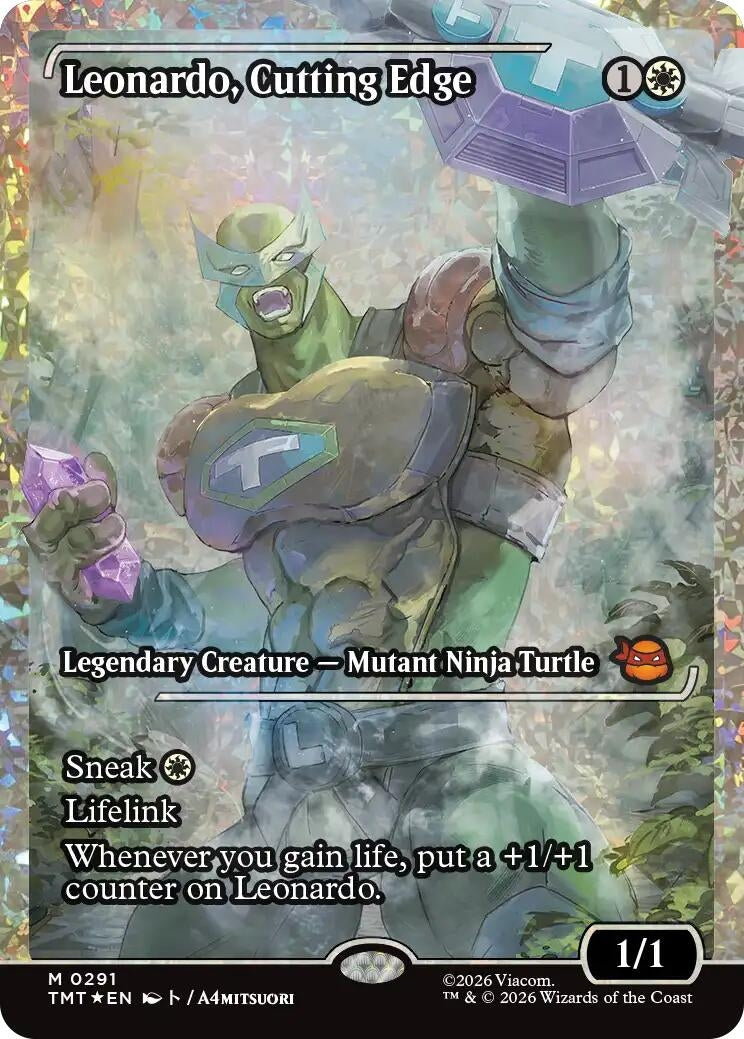 Image for Leonardo, Cutting Edge (Showcase) (Fracture Foil) (291) (TMT) - Magic: The Gathering