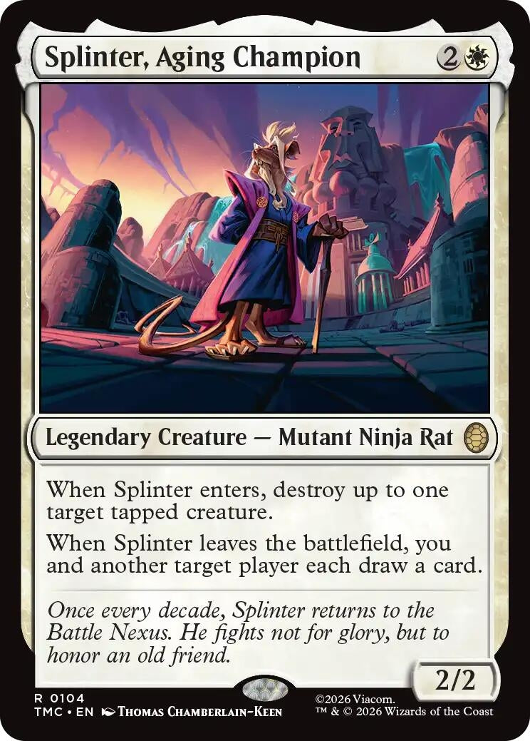 Image for Splinter, Aging Champion (104) (TMC) - Magic: The Gathering