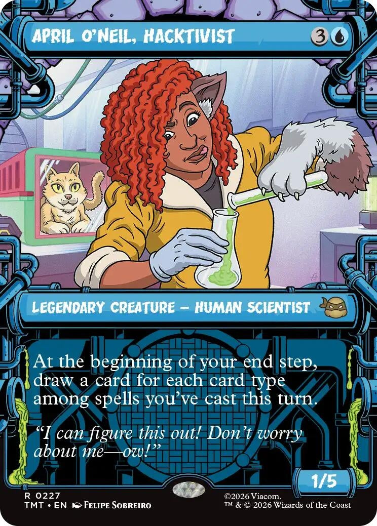Image for April O'Neil, Hacktivist (0227) (Showcase) (227) (TMT) - Magic: The Gathering