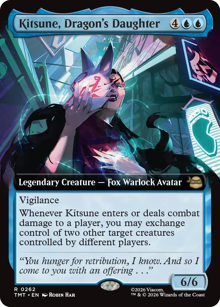 Image for Kitsune, Dragon's Daughter (Extended Art) (262) (TMT) - Magic: The Gathering