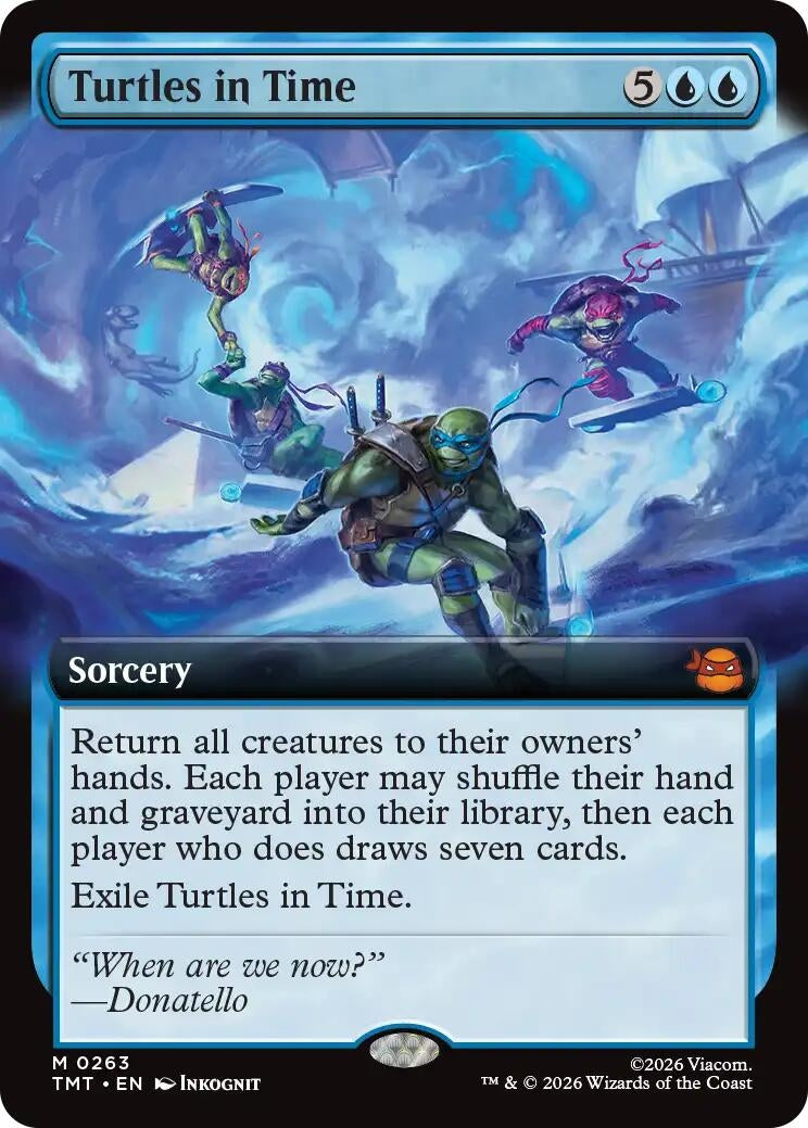 Image for Turtles in Time (Extended Art) (263) (TMT) - Magic: The Gathering