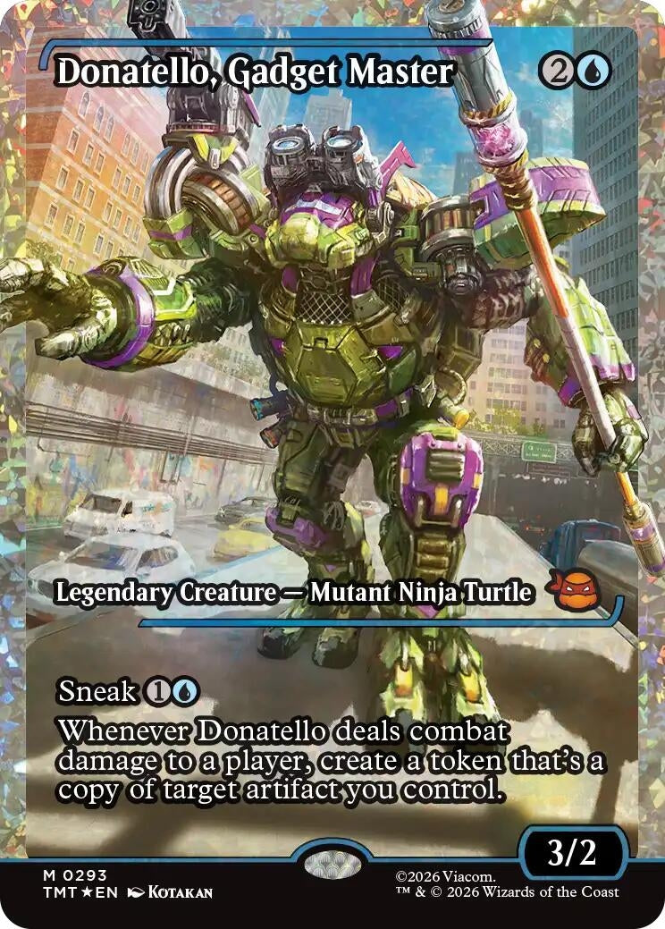 Image for Donatello, Gadget Master (Showcase) (Fracture Foil) (293) (TMT) - Magic: The Gathering