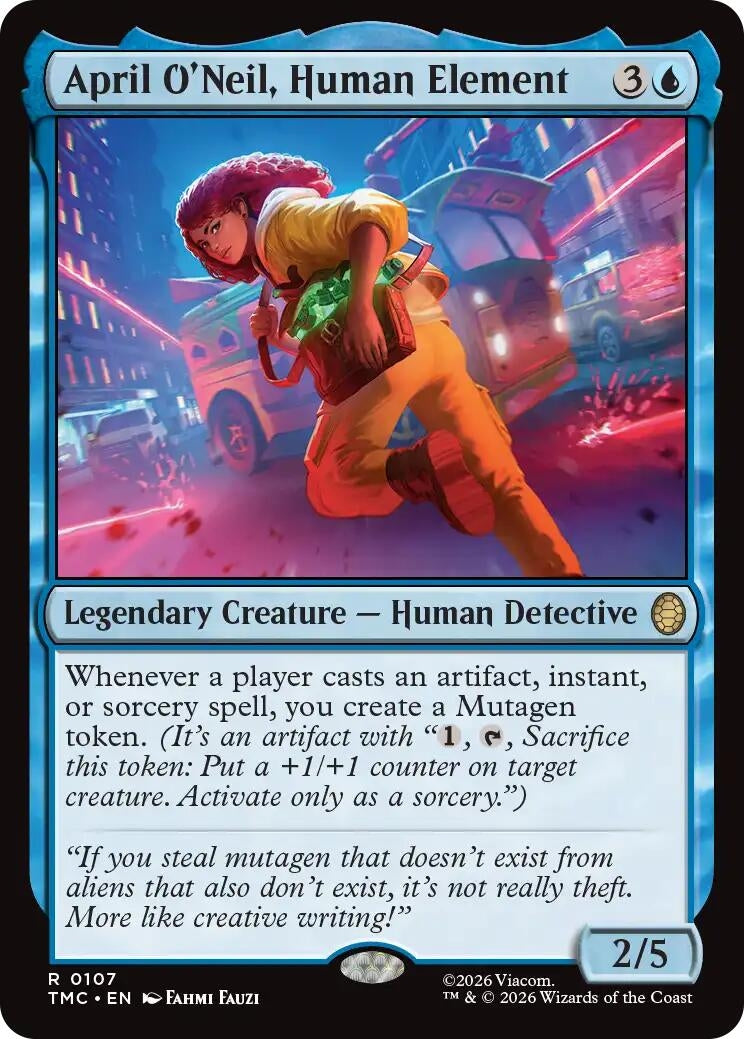 Image for April O'Neil, Human Element (107) (TMC) - Magic: The Gathering