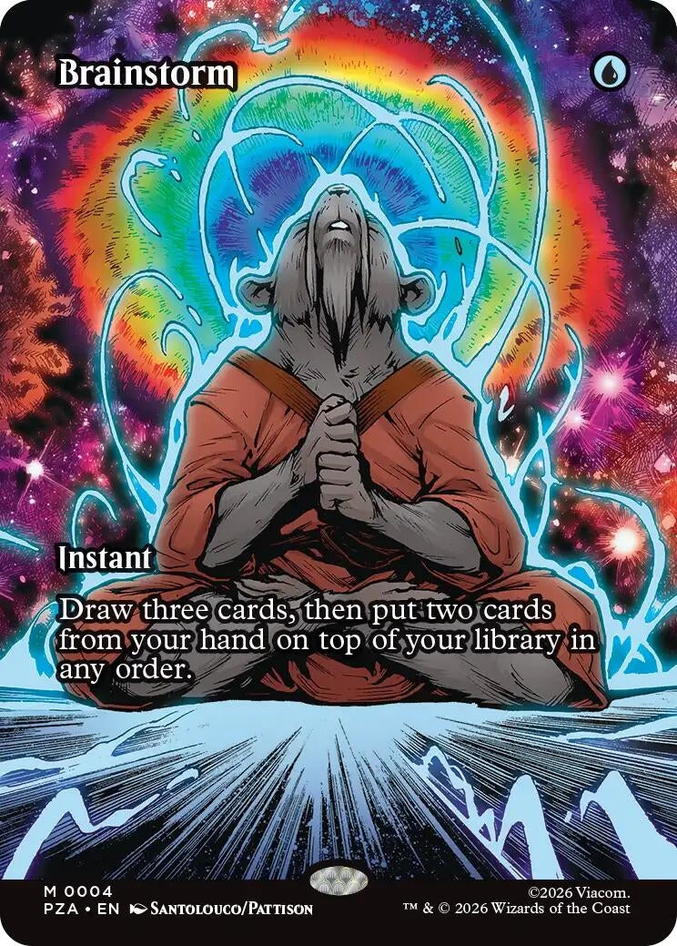 Image for Brainstorm (Borderless) (4) (PZA) - Magic: The Gathering