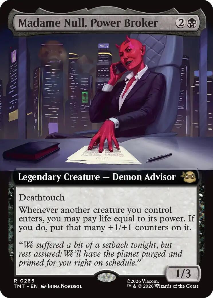 Image for Madame Null, Power Broker (Extended Art) (265) (TMT) - Magic: The Gathering