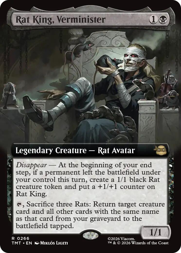 Image for Rat King, Verminister (Extended Art) (266) (TMT) - Magic: The Gathering