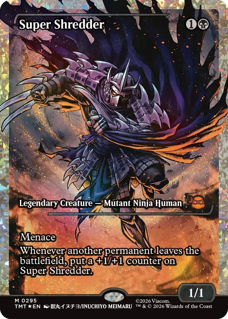Image for Super Shredder (Showcase) (Fracture Foil) (295) (TMT) - Magic: The Gathering