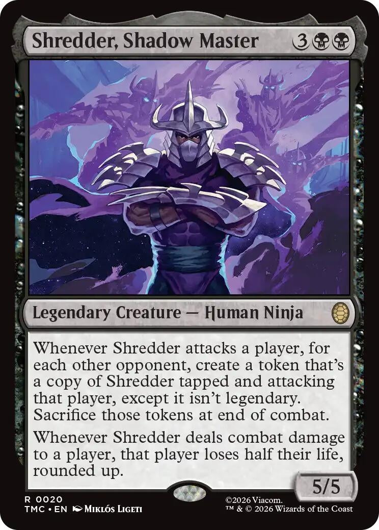 Image for Shredder, Shadow Master (20) (TMC) - Magic: The Gathering