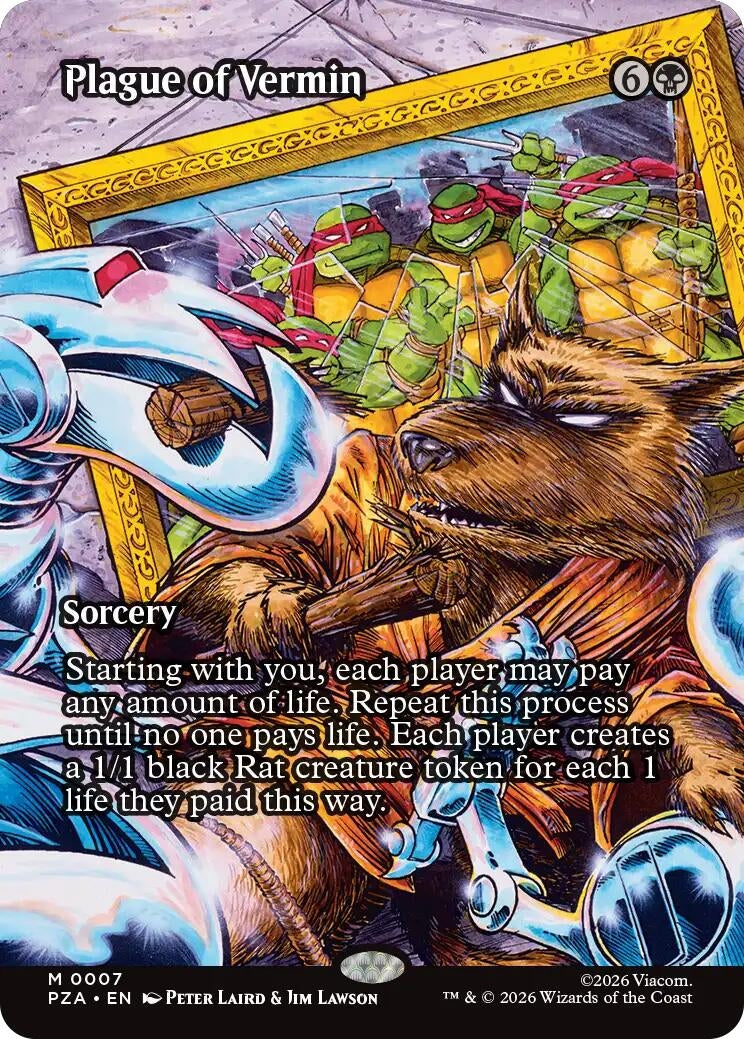 Image for Plague of Vermin (Borderless) (7) (PZA) - Magic: The Gathering