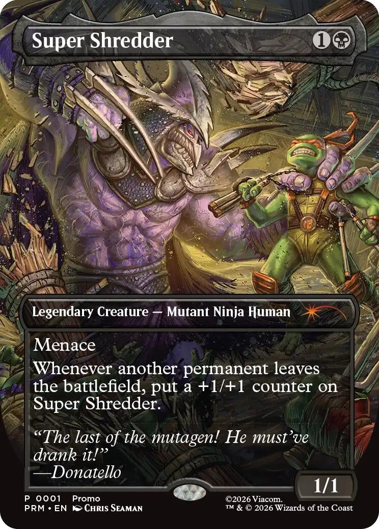 Image for Super Shredder (Borderless) (1) (UMP) - Magic: The Gathering